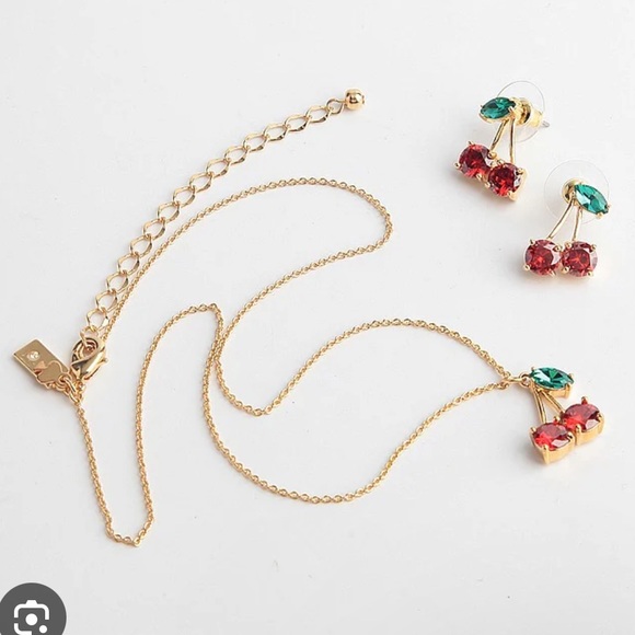 Kate Spade NWT Cherry Earrings - Picture 2 of 4